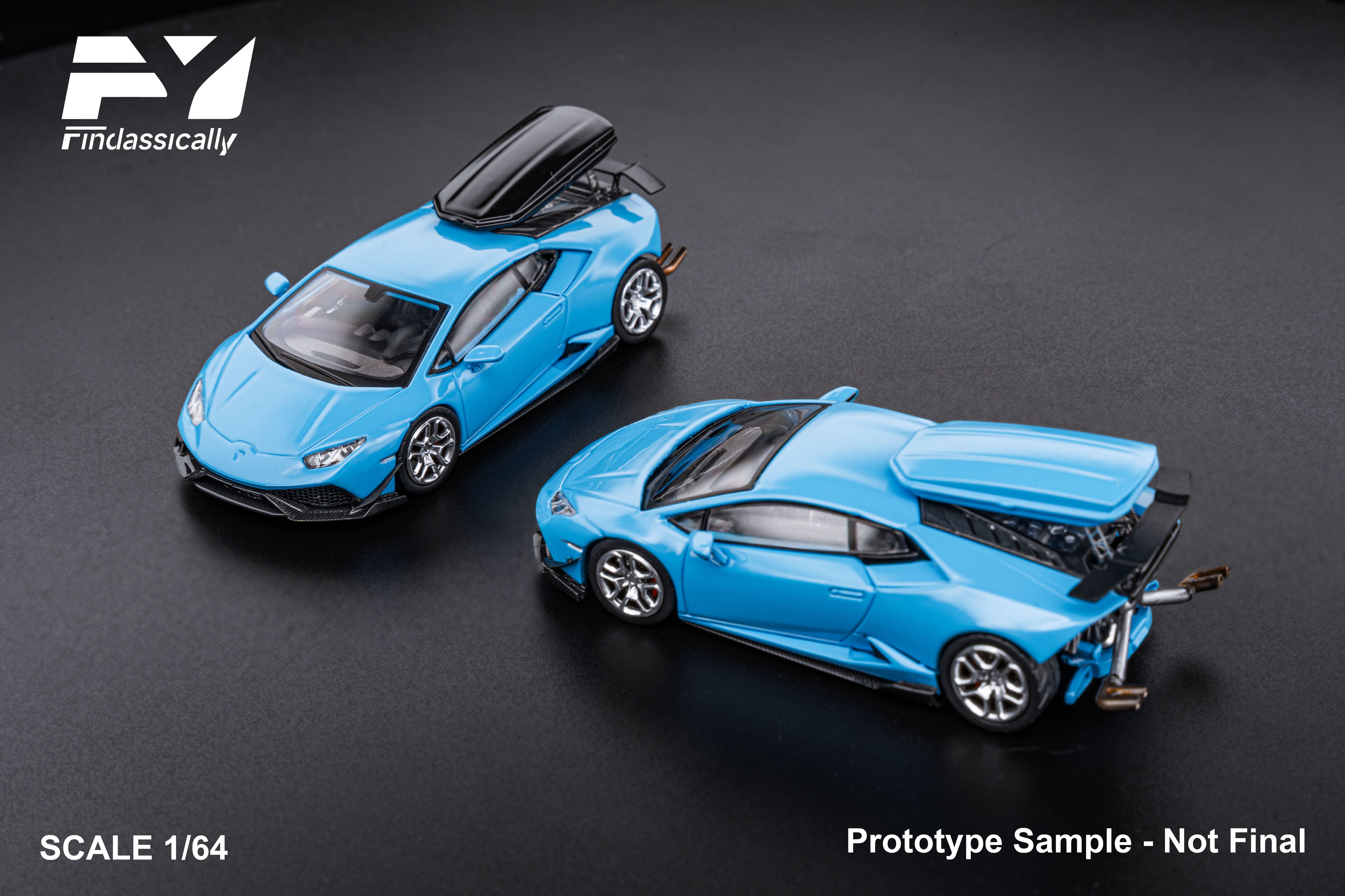Finclassically 1:64 Lamborghini Huracan With Travel Suitcase (2