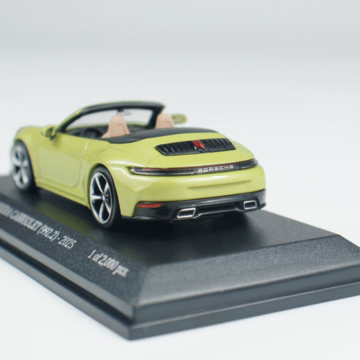 [Preorder] Minichamps 1:64 PORSCHE 911(992.2) CARRERA CABRIOLET YELLOW CLDC 643064034