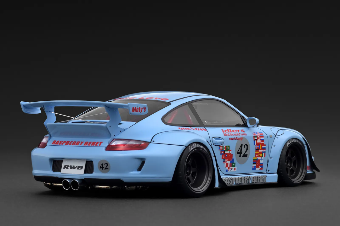 [Preorder] Ignition Model 1:18 Porsche RWB 997 Light Blue IG3958