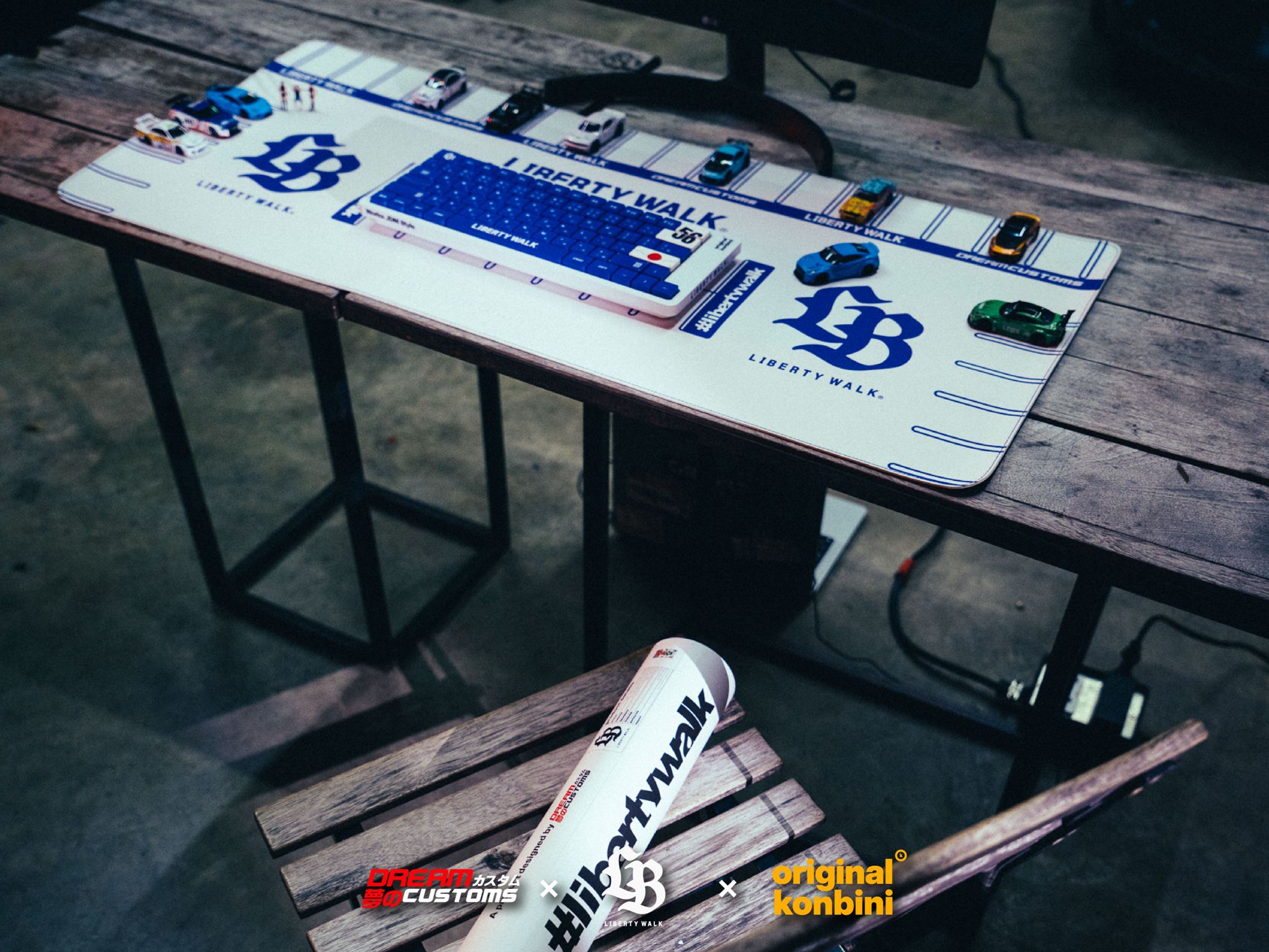 Libertywalk x Dream Customs x originalkonbini Deskpad - Samurai