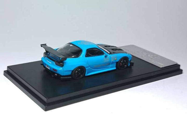 Model Collect 1:64 Mazda RX-7 (FD3S) Blue RE Amemiya Livery MC640012G