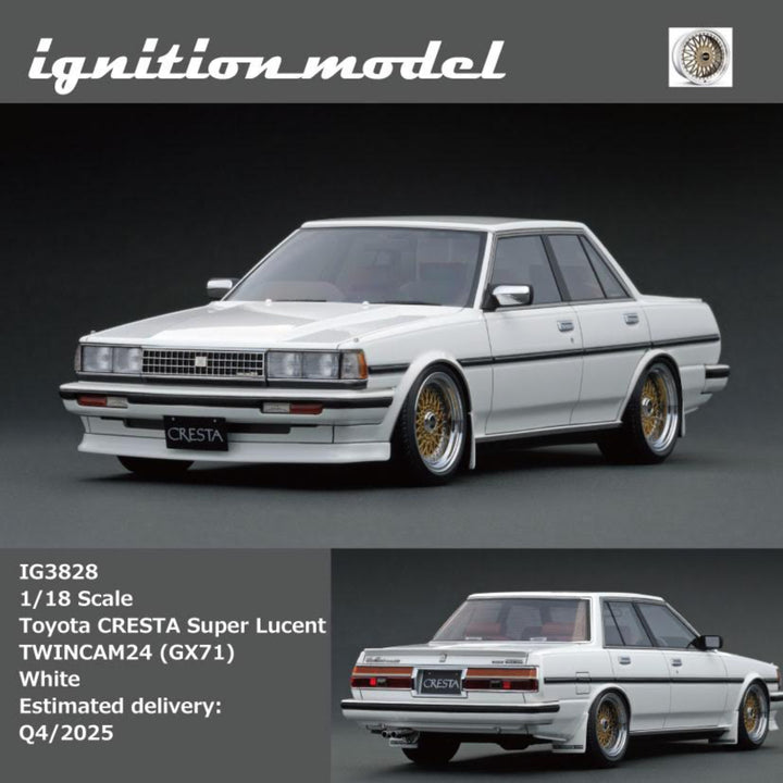 [Preorder] Ignition Model 1:18 Toyota CRESTA Super Lucent TWINCAM24 (GX71) White