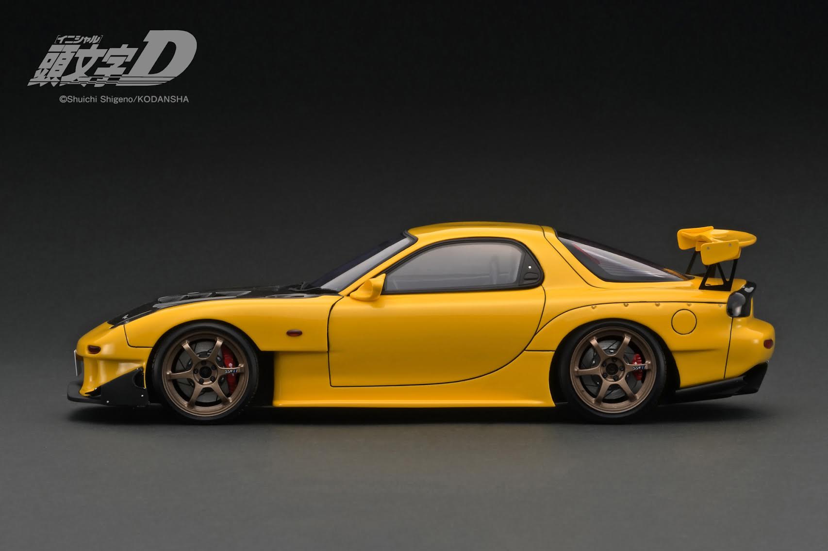 Ignition Model 1:18 INITIAL D Mazda RX-7 (FD3S) Yellow IG3801