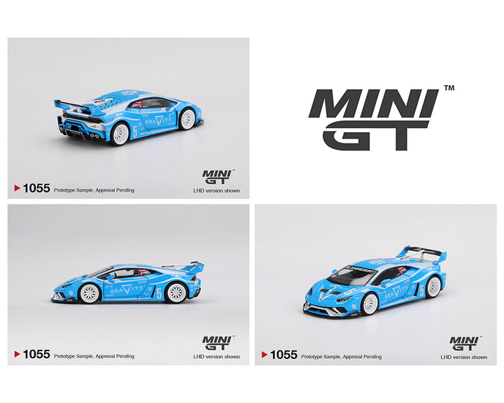 [Preorder] Mini GT 1:64 LB WORKS Lamborghini Huracán GT GRAVITY – Blue MGT01055