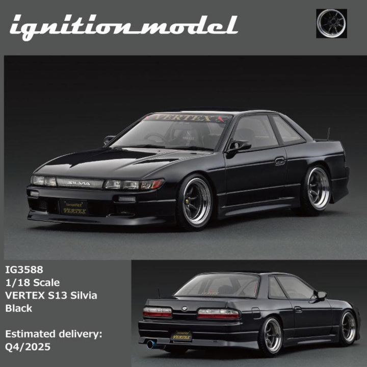 [Preorder] Ignition Model 1:18 VERTEX S13 Silvia Black IG3588