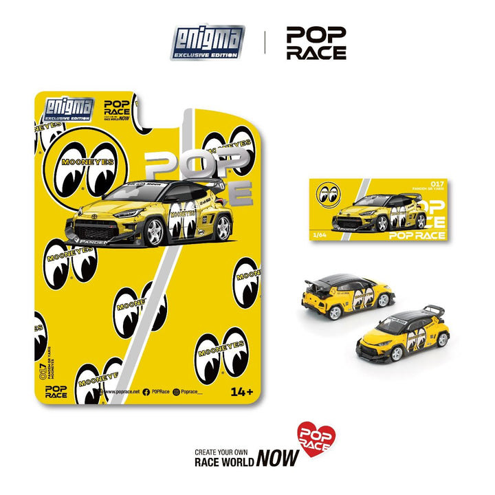 [Preorder] POPRACE 1:64 Pandem Yaris Mooneyes (enigma exclusive edition) PRE017