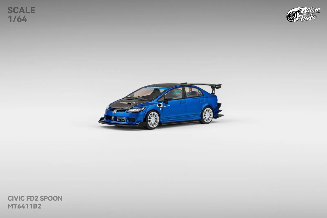 [Preorder] Microturbo 1:64 Custom FD2 Spoon Metallic Blue MT6411B2
