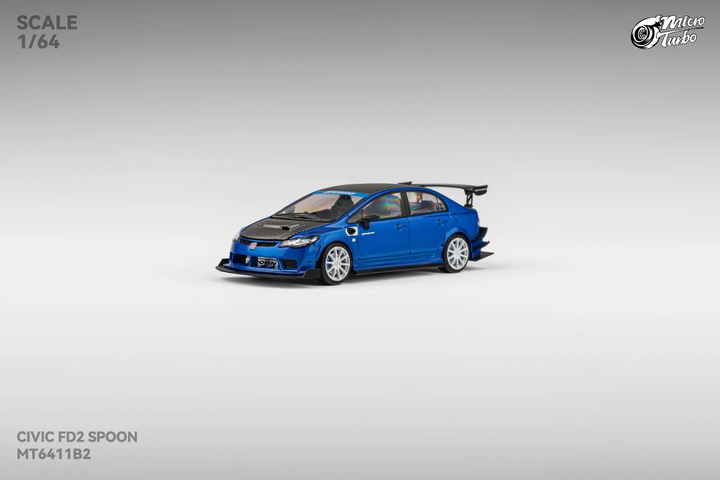 [Preorder] Microturbo 1:64 Custom FD2 Spoon Metallic Blue MT6411B2