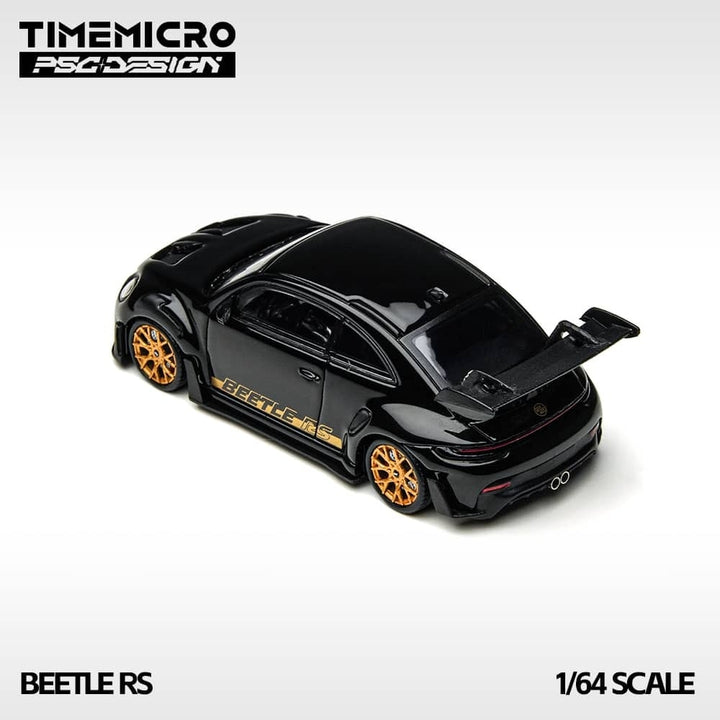 TimeMicro X PSC DESIGN 1:64 volkswagen beetle RS Black and Gold TM647903