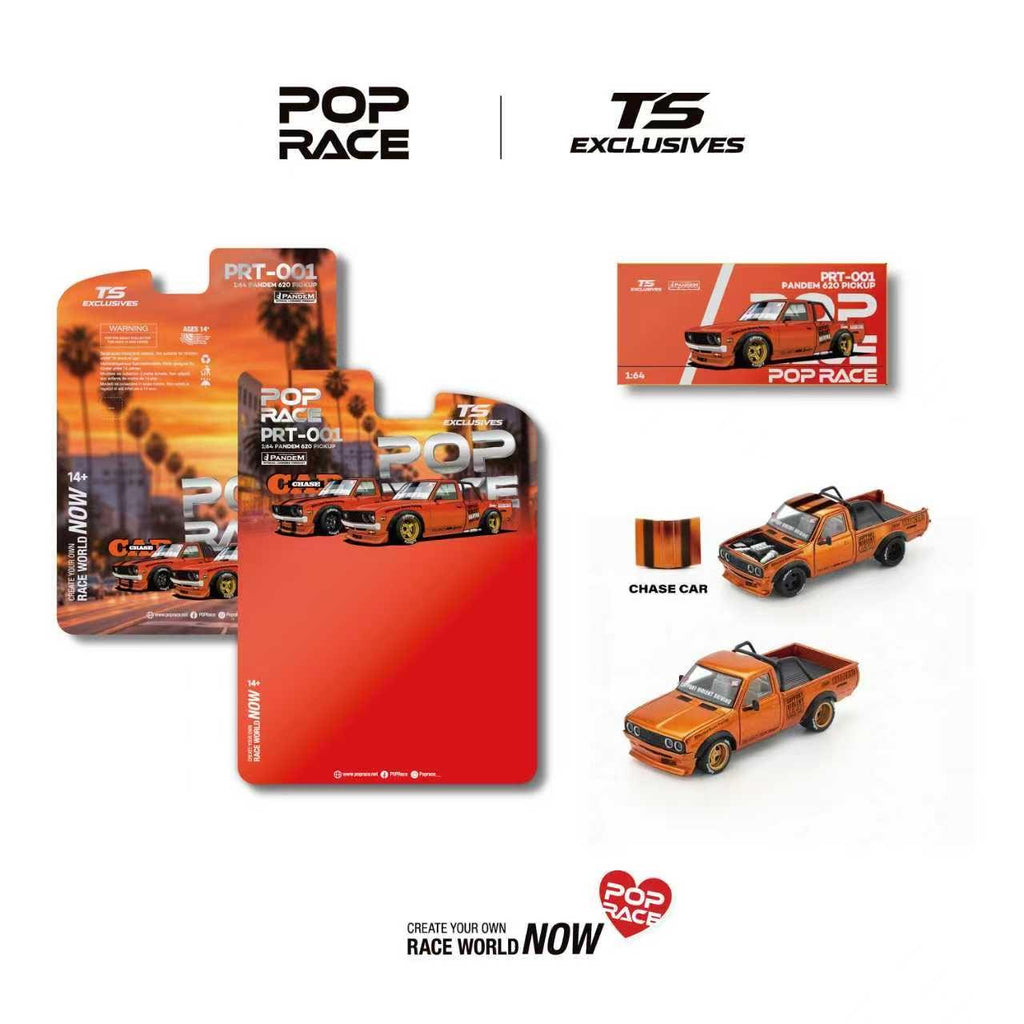 Preorder] POPRACE X TS Exclusives 1:64 PANDEM 620 PICKUP – Orange