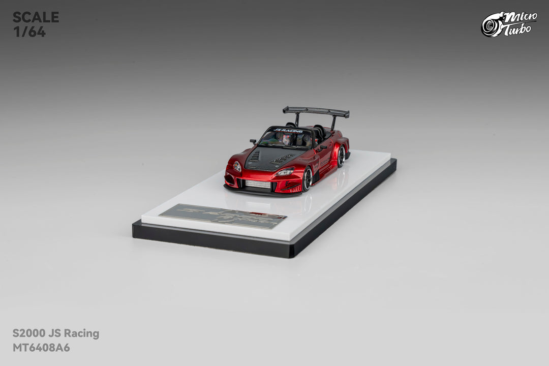 [Preorder] Microturbo 1:64 Custom Honda S2000 JS Racing Transparent Red MT6408A6