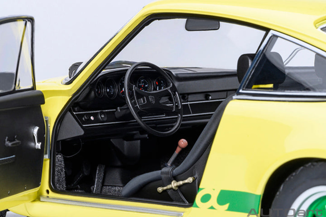 [Preorder] AUTOart 1:18 Porsche 911 Carrera 2.7 RS Light Yellow/Green Stripes 78033
