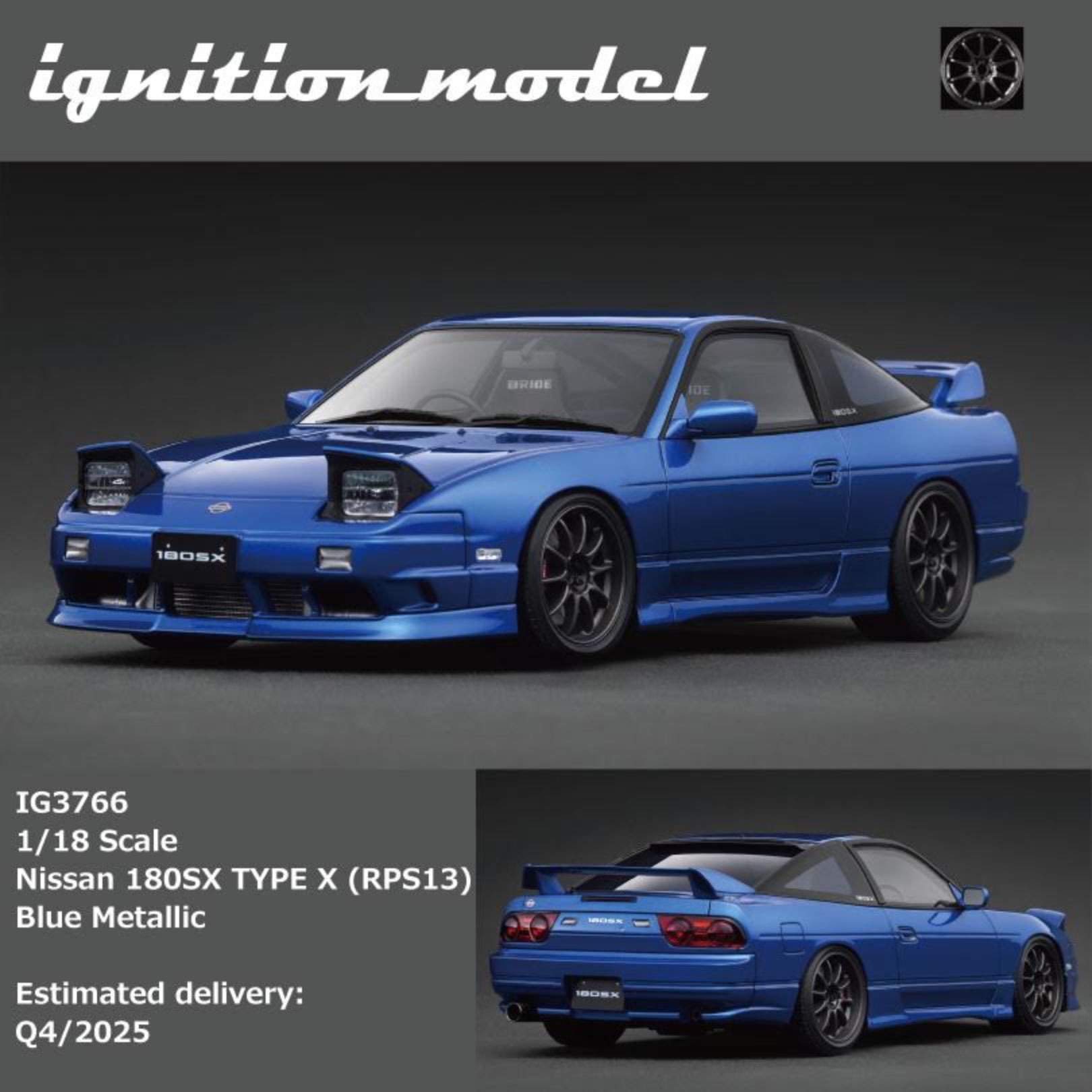 Preorder] Ignition Model 1:18 Nissan 180SX TYPE X (RPS13
