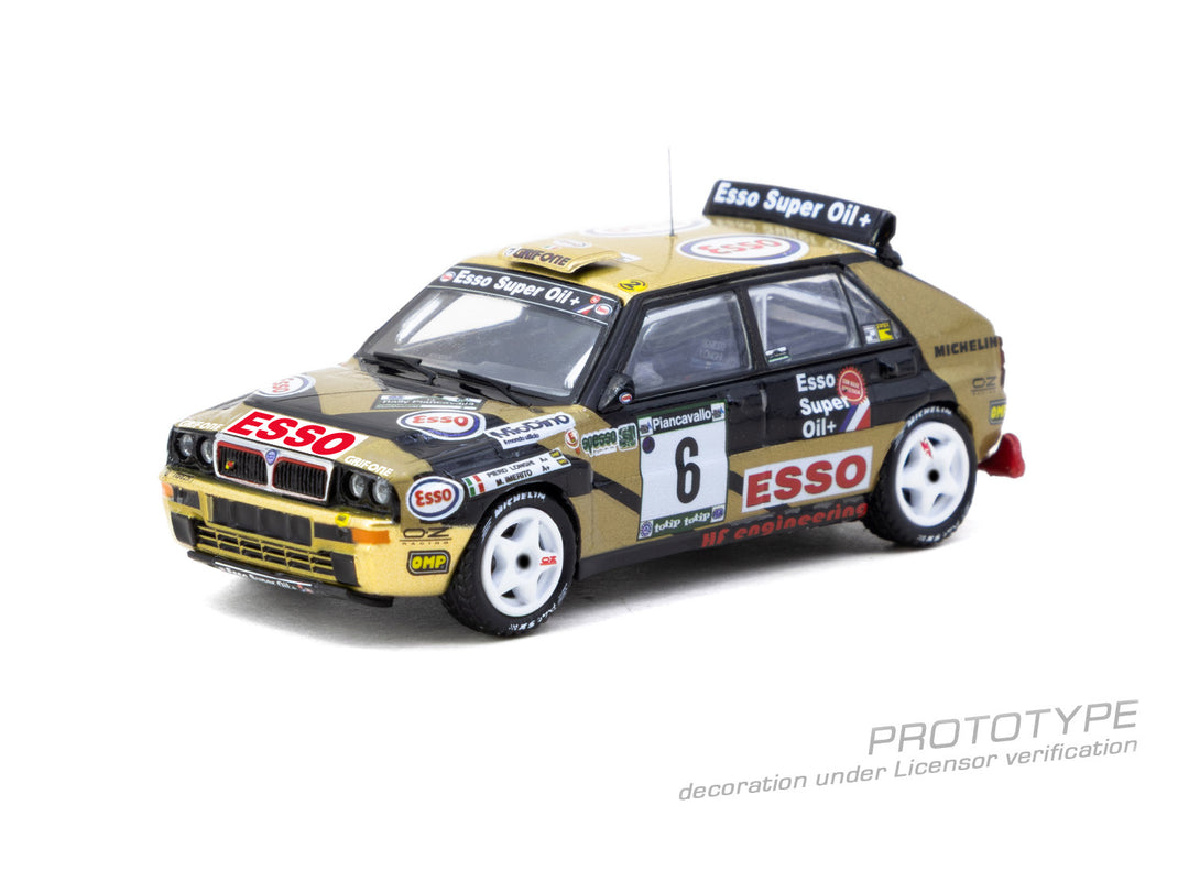 [Preorder] Tarmac Works 1:64 Lancia Delta HF Integrale ECR Piancavallo Rally 1993 Winner Piero Longhi / Maurizio Imerito T64-049-93PIR06