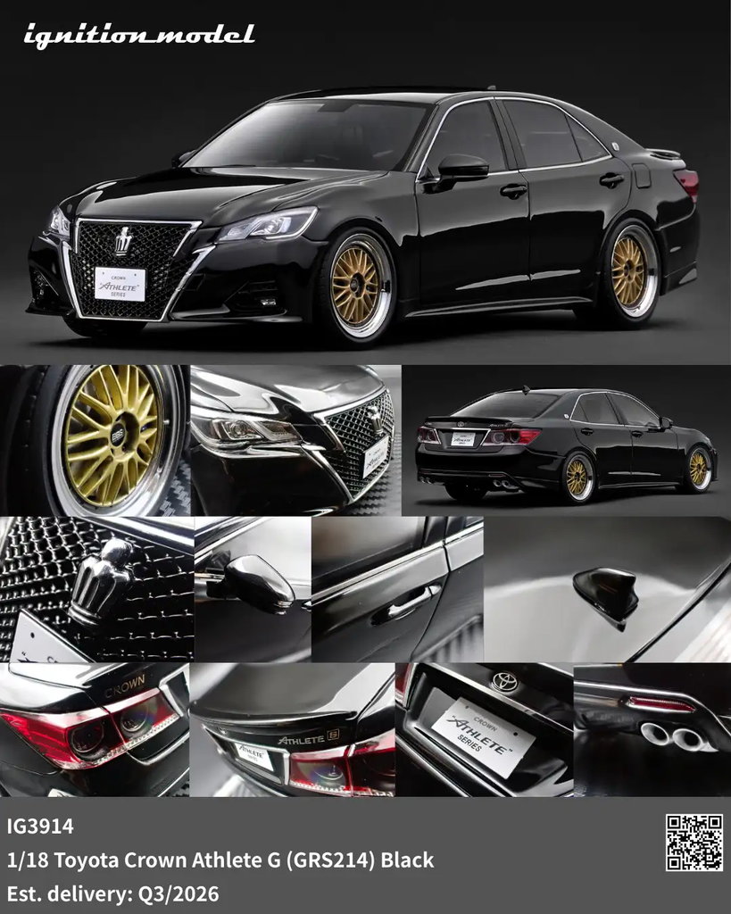 ignition model ・18クラウンアスリート Preorder] Ignition Model 1:18 Toyota Crown Athlete G (GRS214