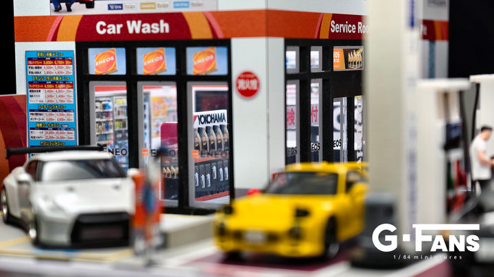 [Preorder] G-Fans 1:64 ENEOS Gas Station Building Scene 710038