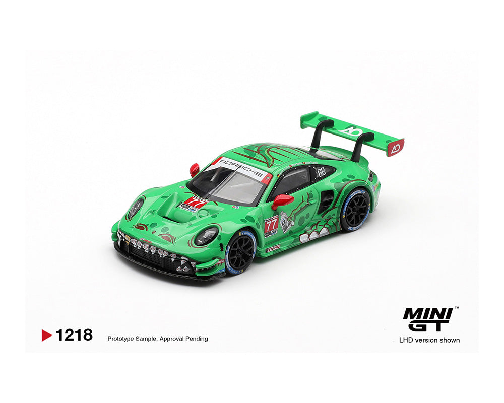 [Preorder] Mini GT 1:64 Porsche 911 GT3 R (992) #77 AO Racing 2025 IMSA Sebring 12 Hrs Class Winner MGT01218-BL