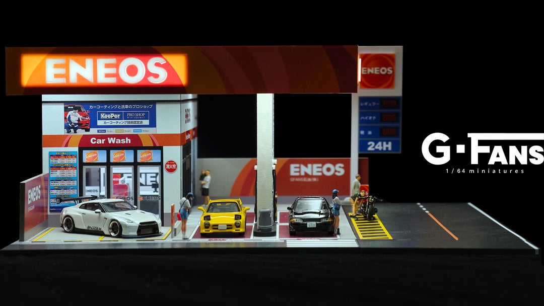 [Preorder] G-Fans 1:64 ENEOS Gas Station Building Scene 710038