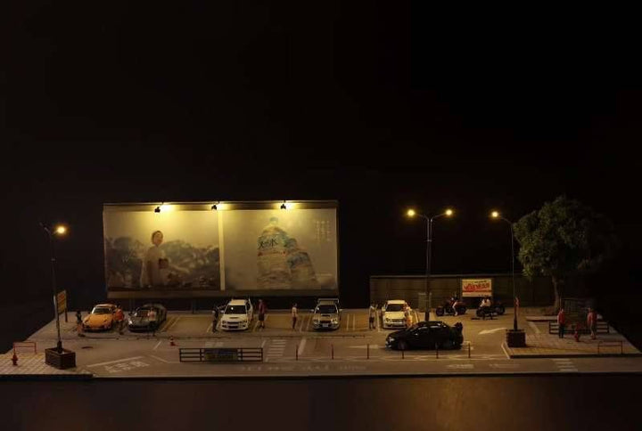 YOU&amp;CAR 1:64 Billboard Parking Lot Scene