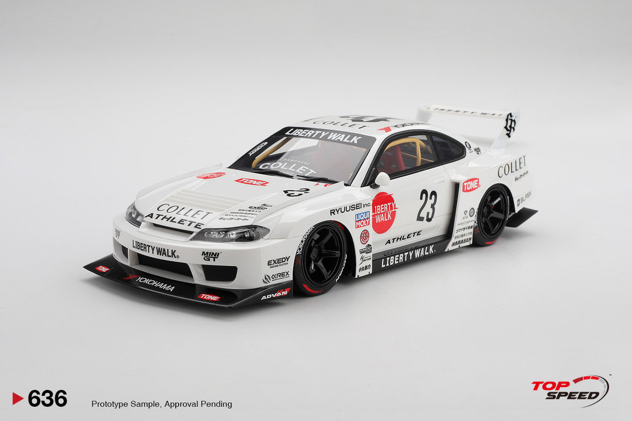 TOPSPEED1/18 LB-Super SilhouetteニッサンS15 Preorder] Topspeed 1:18 Nissan SILVIA (S15) LB-Super Silhouette