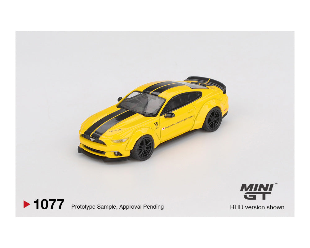 [Preorder] Mini GT 1:64 LB-WORKS Ford Mustang – Triple Yellow MGT01077-BL