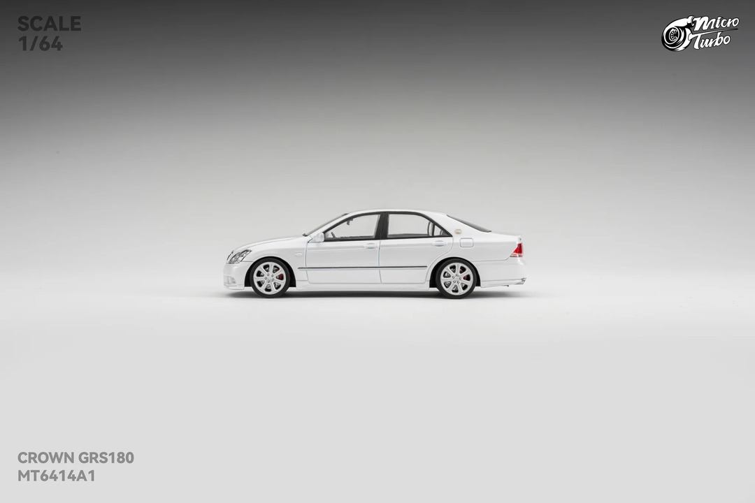 [Preorder] Microturbo 1:64 Custom Toyota Crown S184 - Metallic White MT6414A1