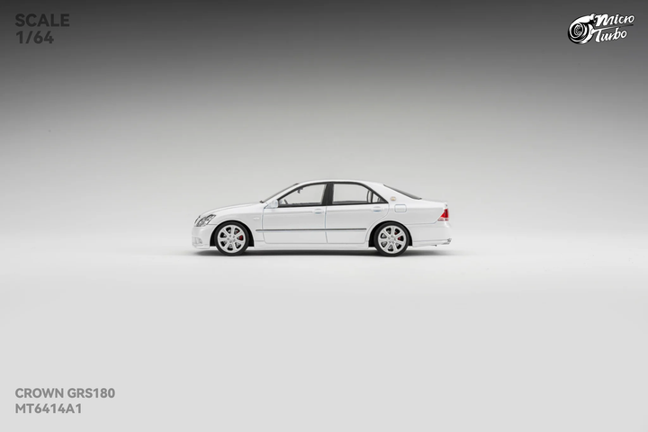 [Preorder] Microturbo 1:64 Custom Toyota Crown S184 - Metallic White MT6414A1