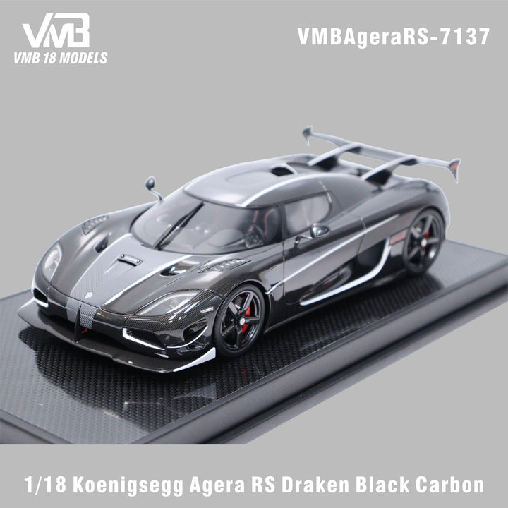 VMB 1:18 Koenigsegg Agera RS Blue Carbon and Agera Draken Black Carbon (2 Colours) VMBAgeraRS-7149