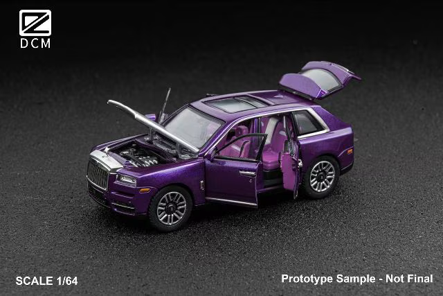 DCM 1:64 Rolls Royce Cullinan Purple (2 Colours)