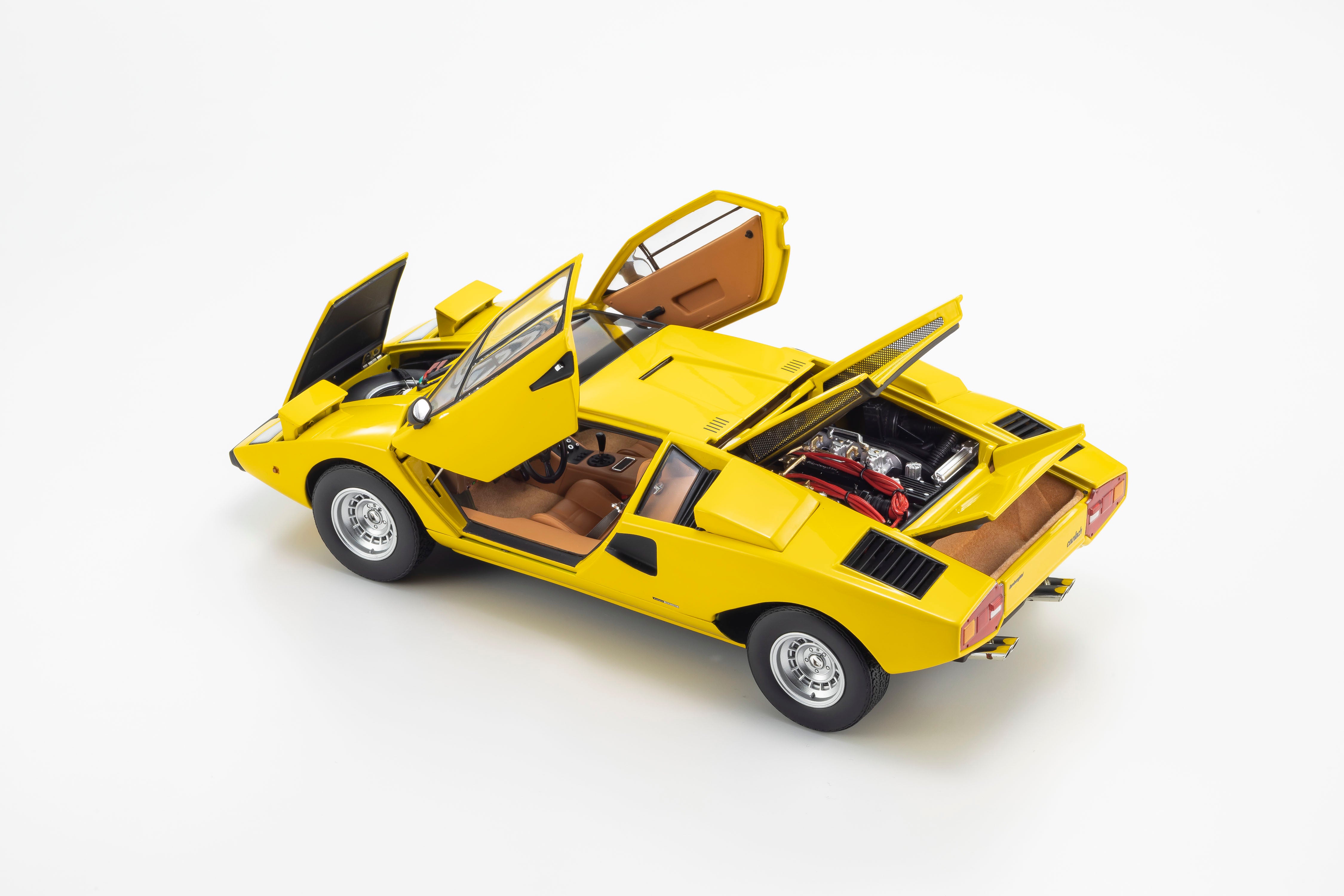 Preorder] Kyosho 1:18 Lamborghini Countach LP 400 - Yellow 08321YT