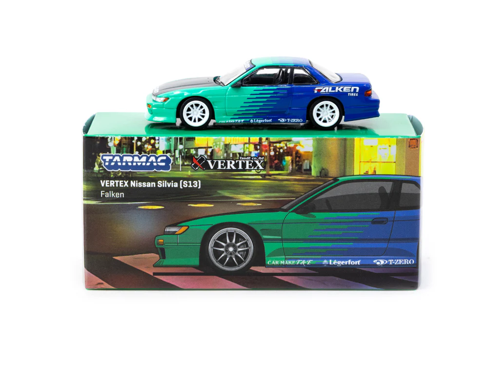 Tarmac Works 1:64 VERTEX Nissan Silvia (S13) Falken T64G-025-FA
