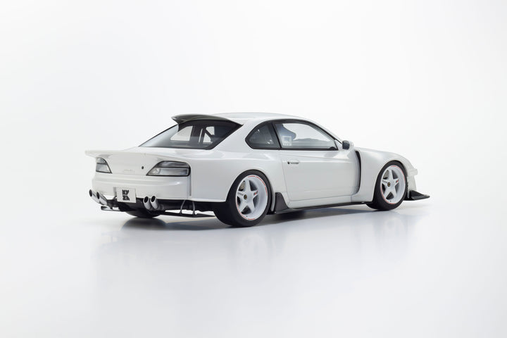 [Preorder] Kyosho 1:18 Nissan Silvia S15 Khyzyl Saleem (White) KSR18066W