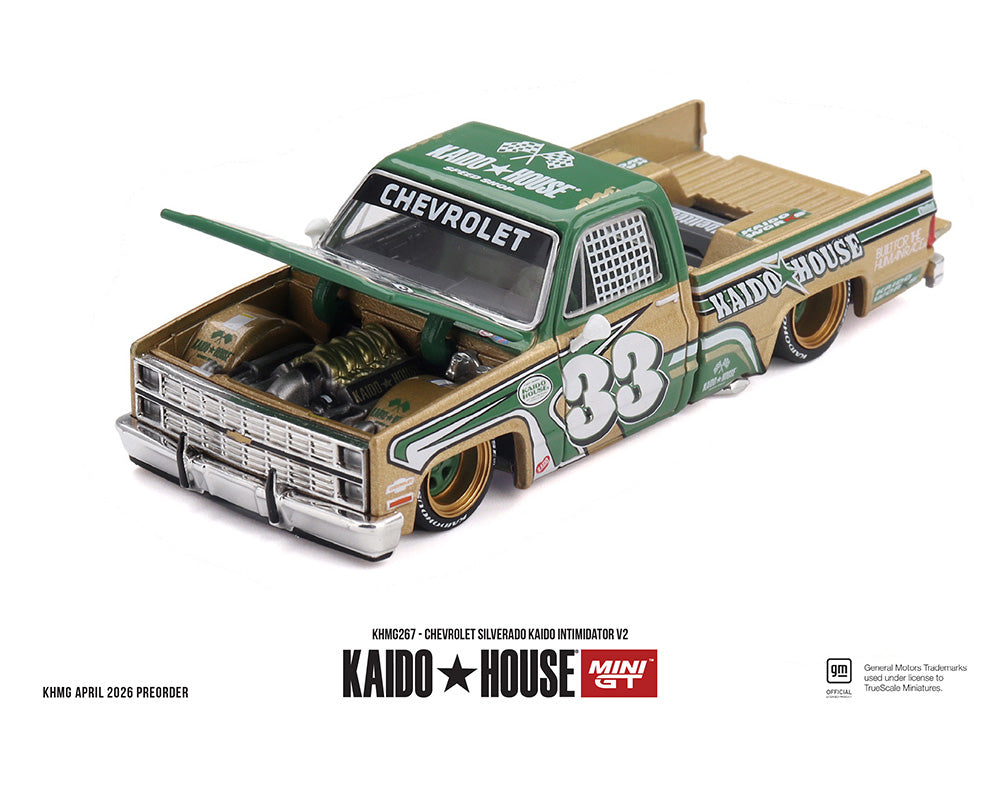 [Preorder] Kaido House x Mini GT Chevrolet Silverado Kaido Intimidator V2 – Beige KHMG267