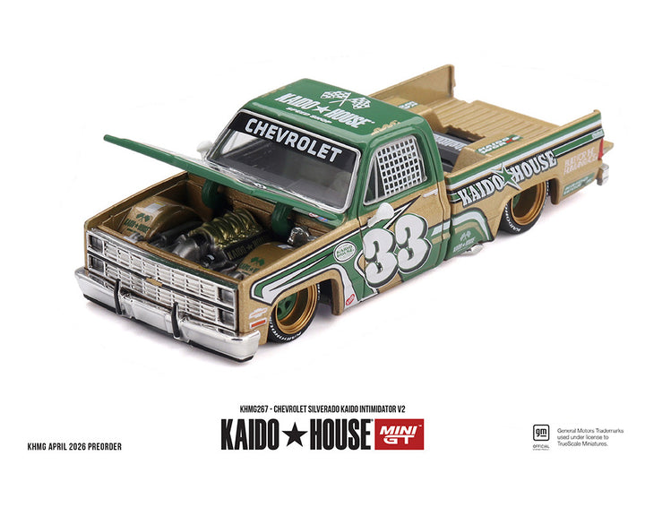[Preorder] Kaido House x Mini GT Chevrolet Silverado Kaido Intimidator V2 – Beige KHMG267