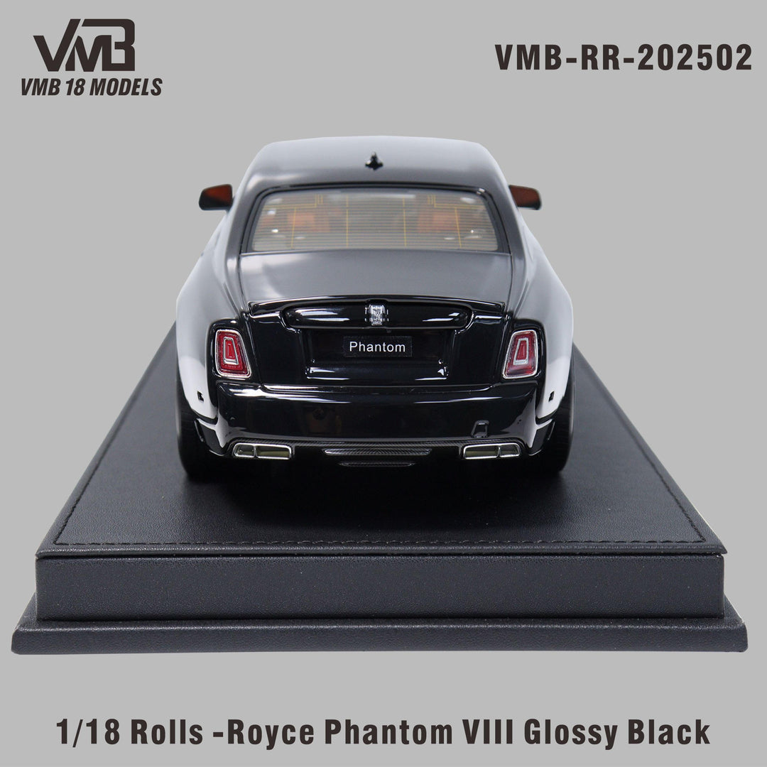 [Preorder] VMB 1:18 Rolls-Royce Phantom Vlll -  Black VMB-RR-202502