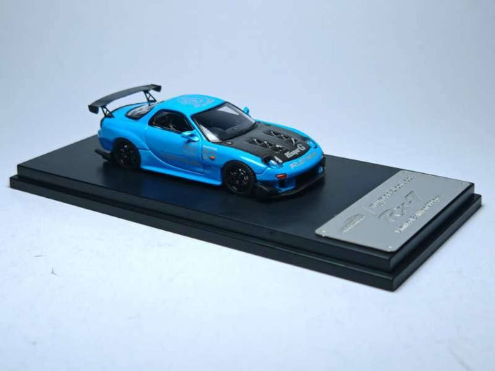 Model Collect 1:64 Mazda RX-7 (FD3S) Blue RE Amemiya Livery MC640012G