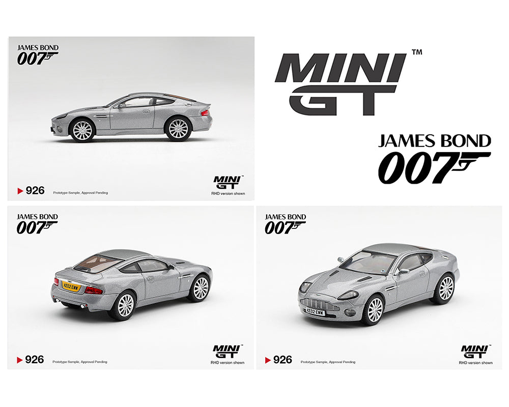 [Preorder] Mini GT 1:64 James Bond 007 Aston Martin V12 Vanquish “Die Another day” – English Packaging – Limited Edition MGT00926-007E