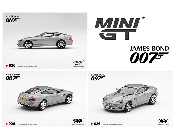 [Preorder] Mini GT 1:64 James Bond 007 Aston Martin V12 Vanquish “Die Another day” – English Packaging – Limited Edition MGT00926-007E