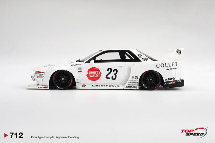 [Preorder] Topspeed 1:18 LBWK Nissan Skyline GT-R (R32) Kaido Works LB-Hinomaru TS0712
