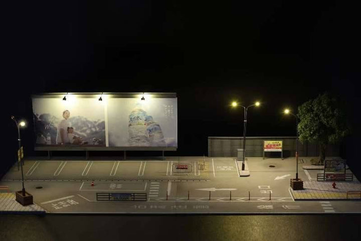 YOU&amp;CAR 1:64 Billboard Parking Lot Scene