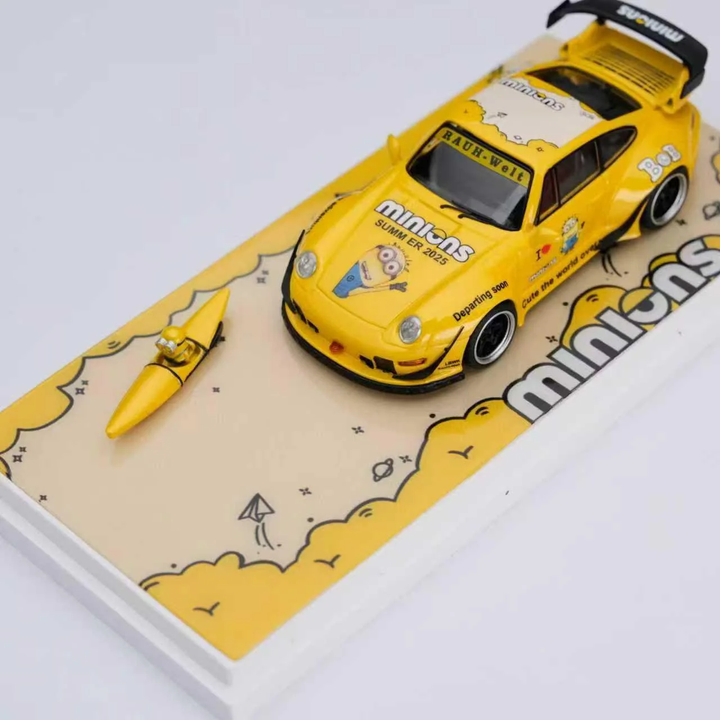 Ultimate Player 1:64 Porsche 964 &amp; 993 Yellow Minions Livery (2 Versions)