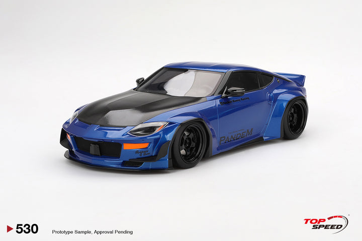 [Preorder] Topspeed 1:18 Nissan Z (RZ34) Pandem Seiran Blue TS0530