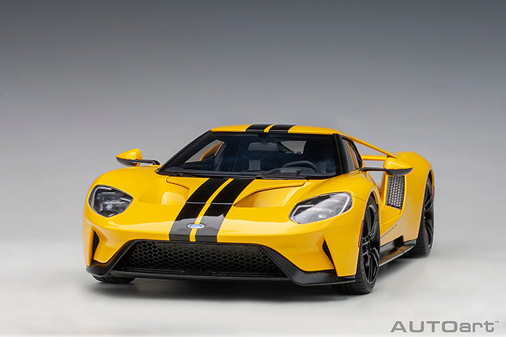 AUTOart 1:18 Ford GT 2017 Triple Yellow/Black Stripes – Horizon