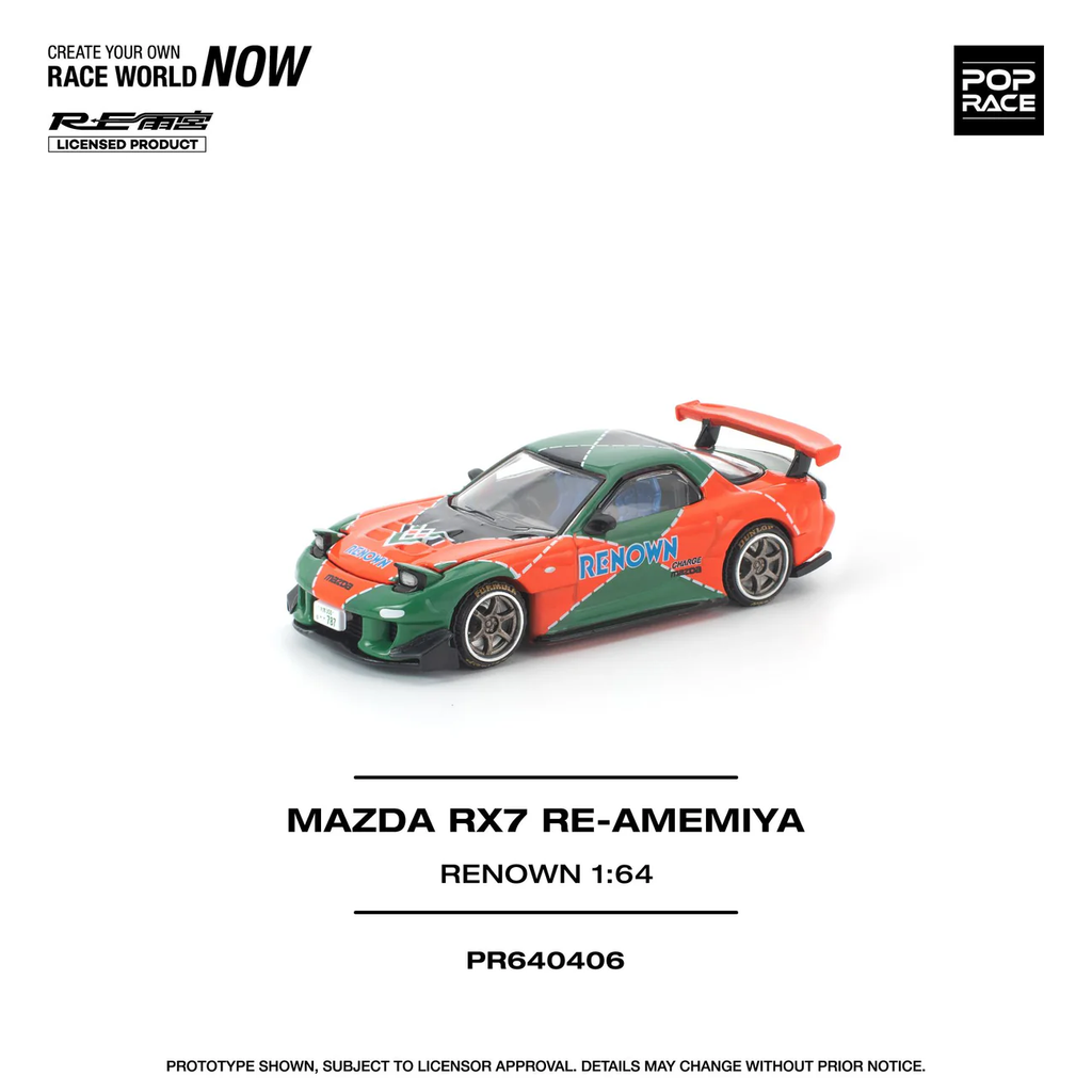 Preorder] POPRACE 1:64 MAZDA RX7 RE-AMEMIYA RENOWN PR640406