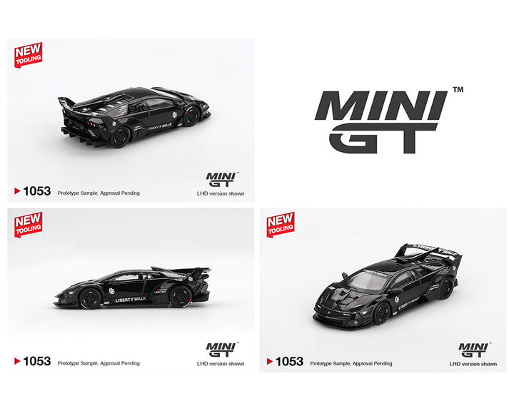 [Preorder] MINIGT 1:64 Lamborghini LB-Silhouette WORKS MURCIELAGO GT- Evo Black MGT01053-BL