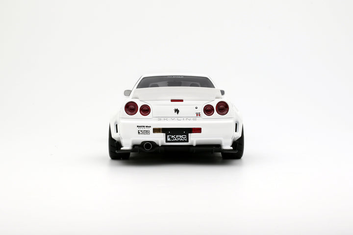 [Preorder] OttO 1:18 NISSAN SKYLINE GT-R (BNR34) BY KRC PEARL WHITE QX1 2019 OT1135