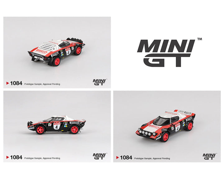 [Preorder] Mini GT 1:64 Lancia Stratos HF #4 1978 Rally Sanremo Winner MGT01084-BL
