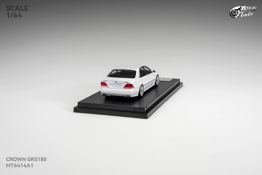 [Preorder] Microturbo 1:64 Custom Toyota Crown S184 - Metallic White MT6414A1