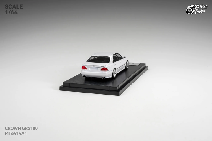 [Preorder] Microturbo 1:64 Custom Toyota Crown S184 - Metallic White MT6414A1