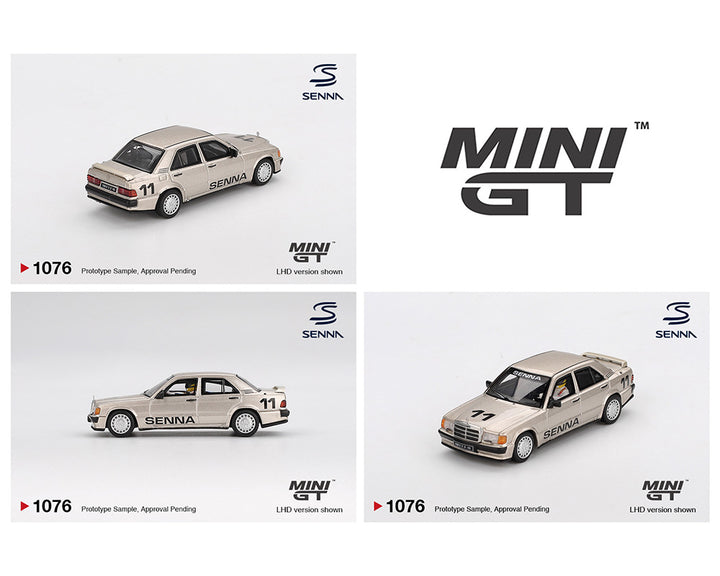 [Preorder] MINIGT 1:64 Mercedes-Benz 190 E 2.3-16 #11 Ayrton Senna 1984 Nürburgring Race of Champions w/ Figure MGT01076-BL